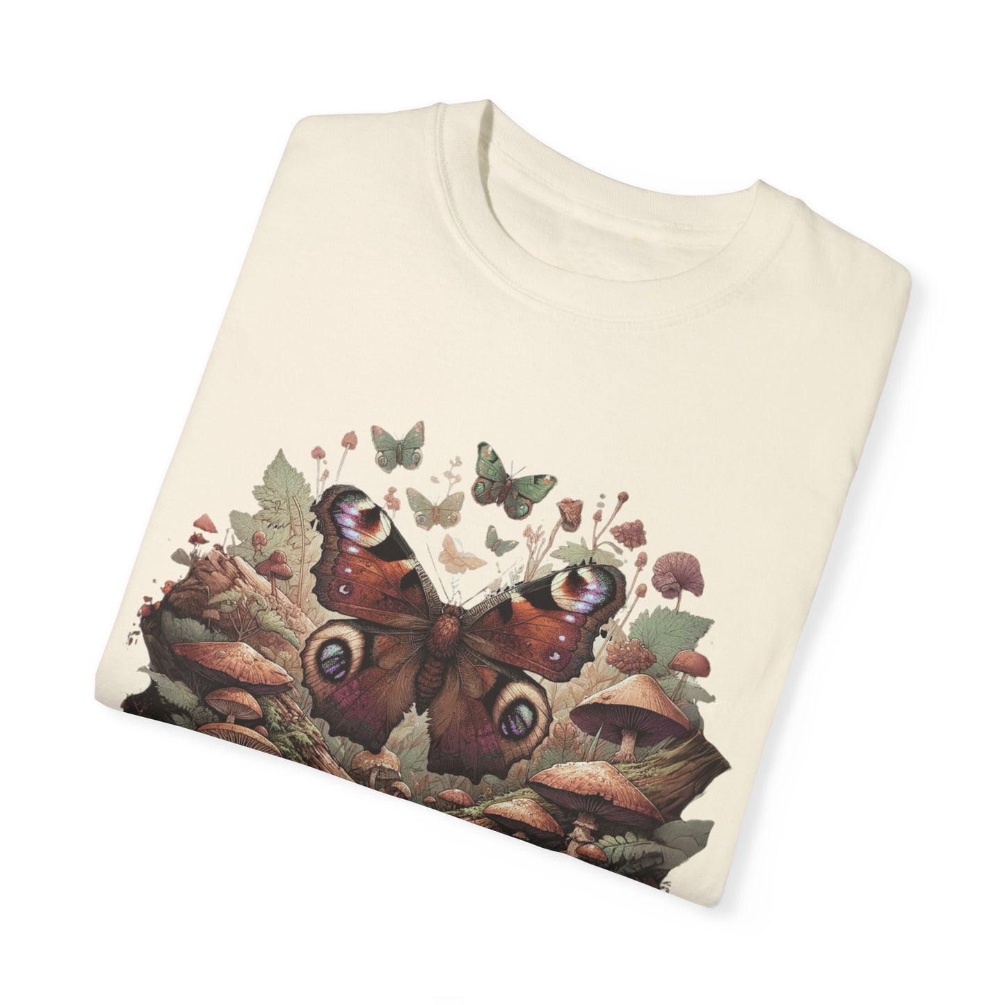 Mystical Goblincore Moth & Mushroom Shirt | Fairycore Whimsigoth Tee | Earth Day Entomology | Animal Kingdom