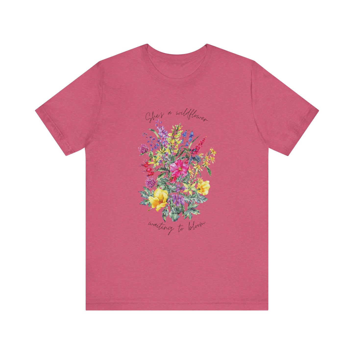 Wildflowers Shirt, Spring flowers shirt, Wildflower Tshirt, Floral Tshirt, Ladies Shirts, Garden Lover Shirt, Nature Lover Shirt