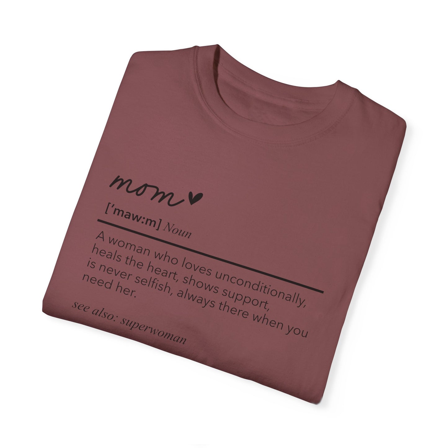 Definition of Mom shirt, summertime shirt, trendy tee, sophisticated tee, Mother's Day shirt