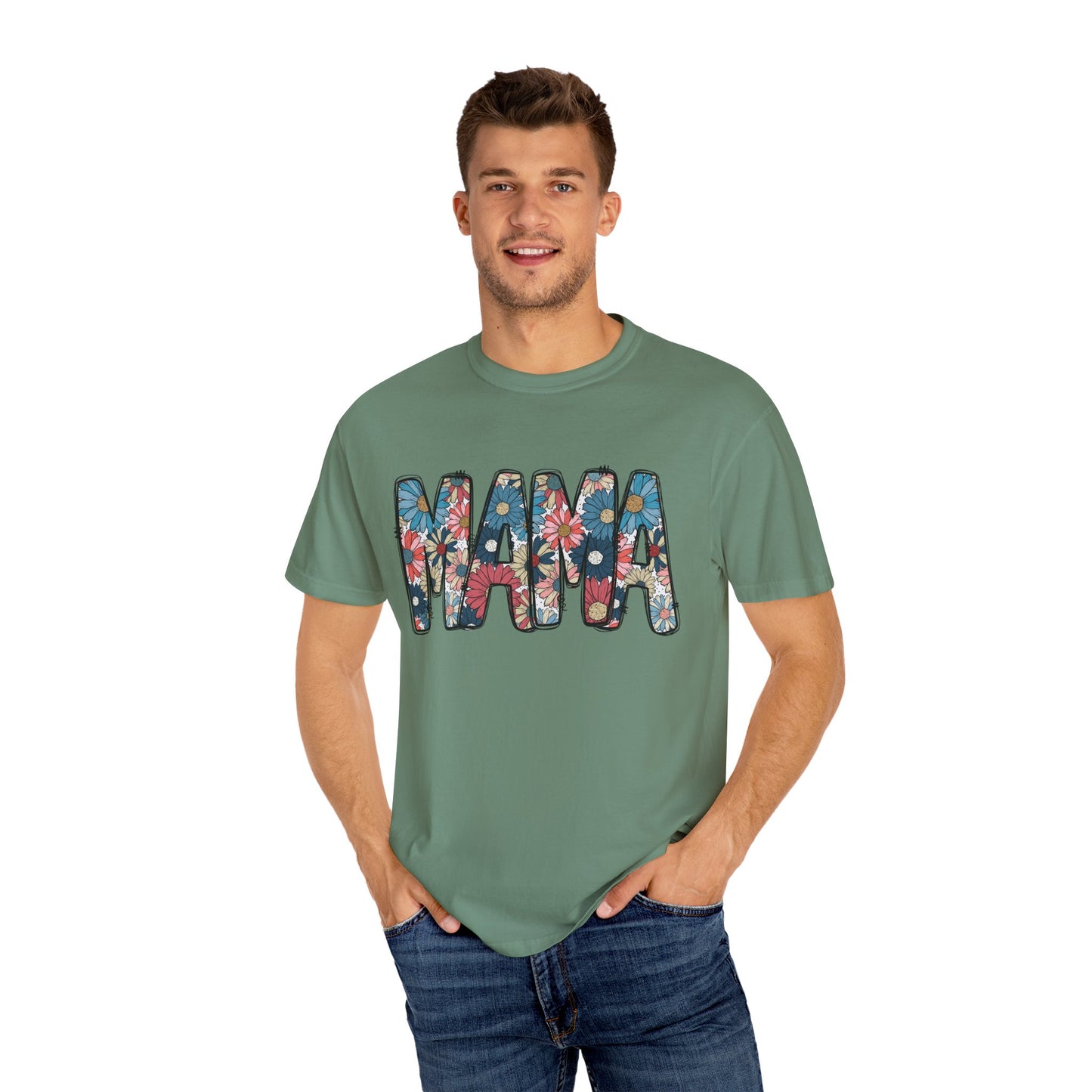Retro Floral Mama TShirt, Retro Daisy Tee, Mothers day shirt