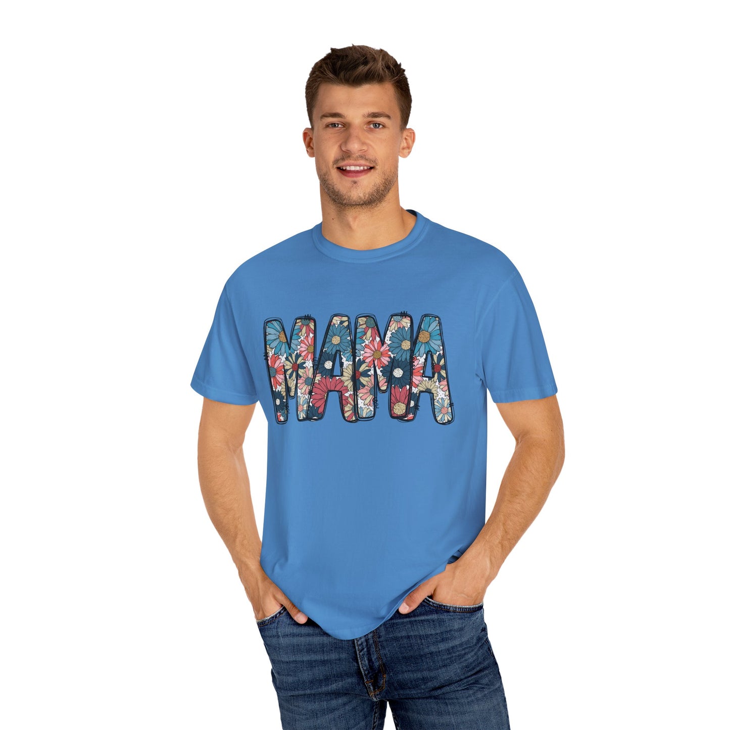 Retro Floral Mama TShirt, Retro Daisy Tee, Mothers day shirt
