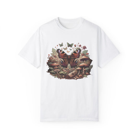 Mystical Goblincore Moth & Mushroom Shirt | Fairycore Whimsigoth Tee | Earth Day Entomology | Animal Kingdom
