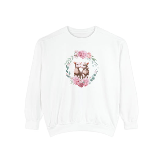 Lamby Snugglekins-Coquette Sweatshirt Trendy Crewneck Aesthetic Sweatshirt Cute Sweatshirt Gift For Her Comfort Colors Sweatshirt