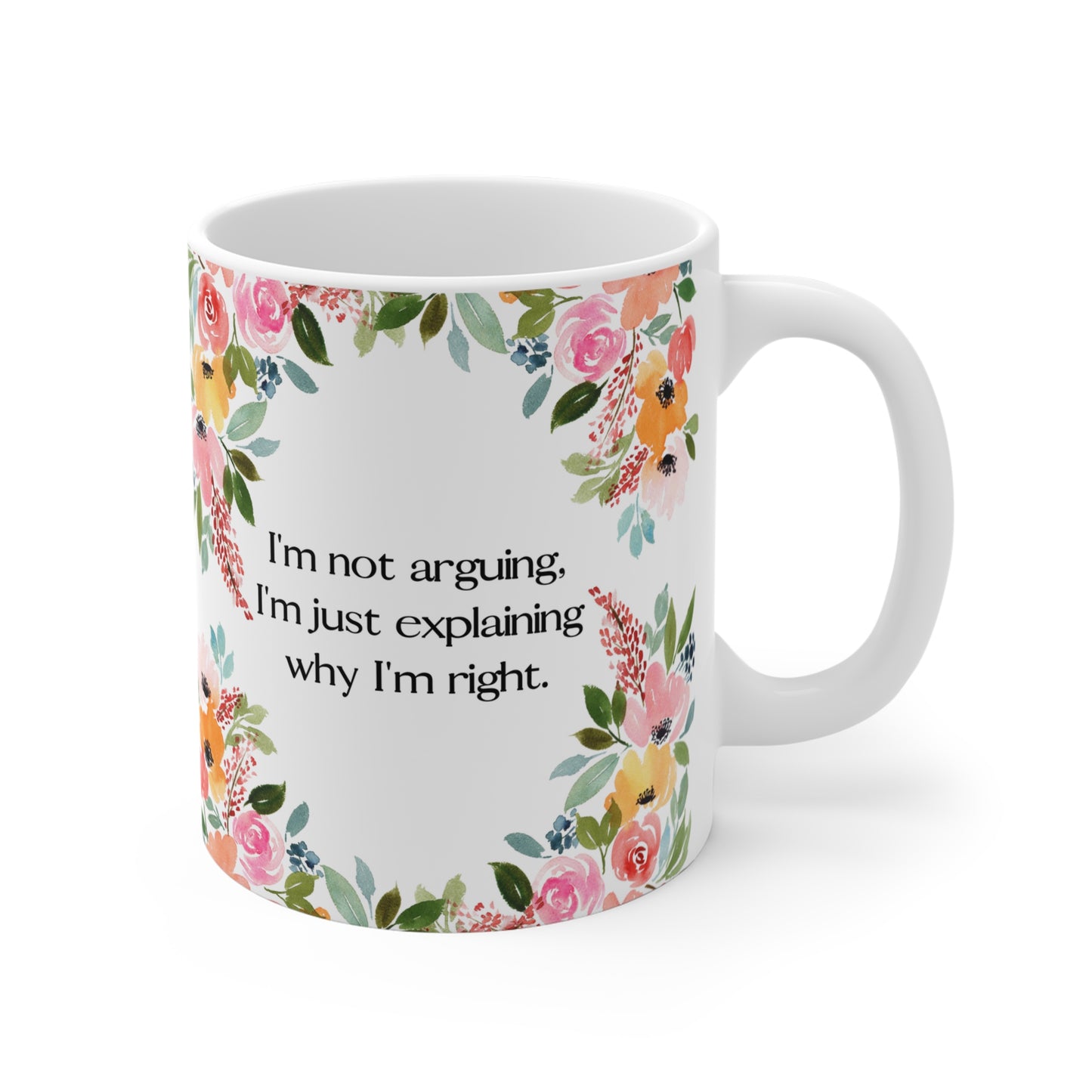 Floral Wisdom Mug 11oz