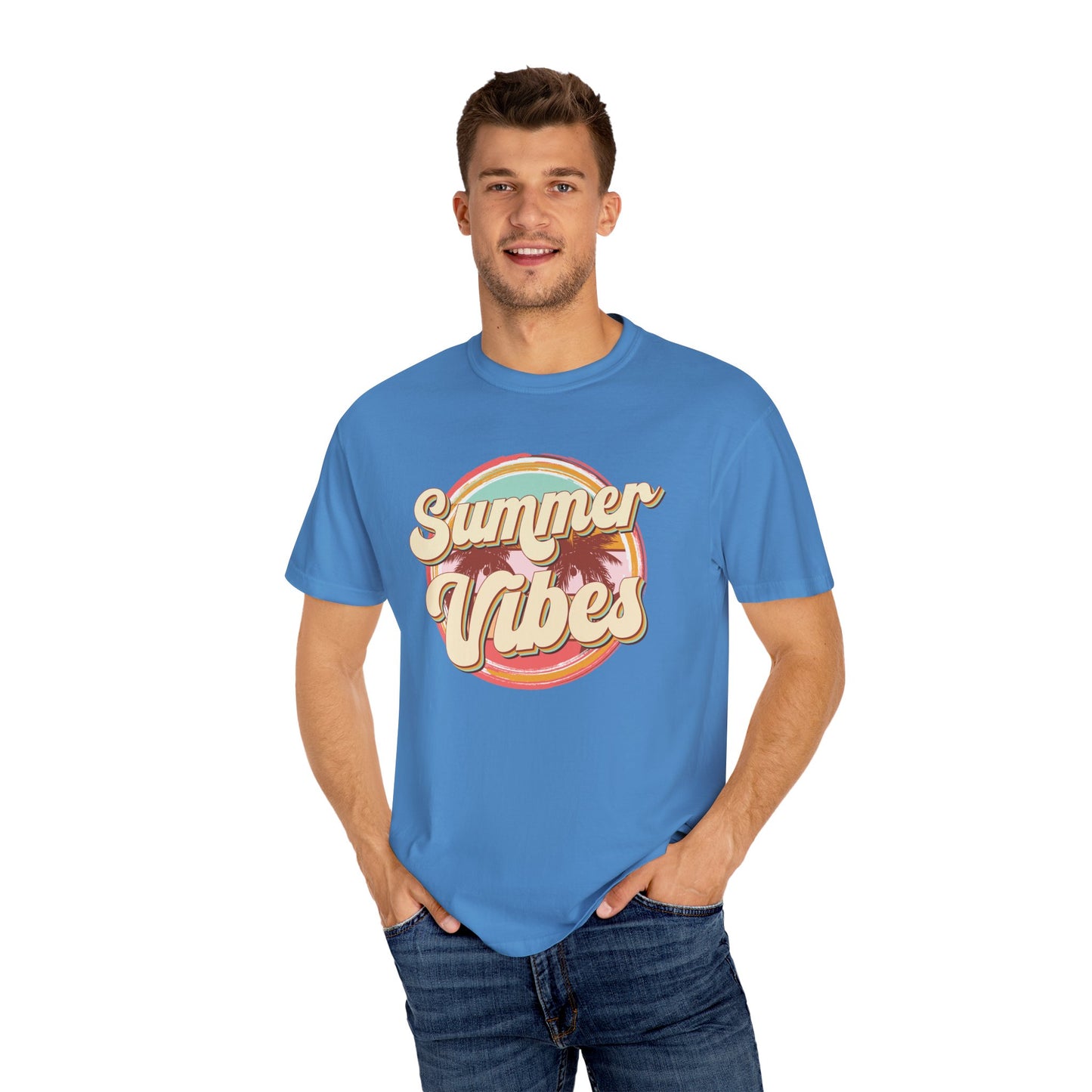 Summer vibes shirt, summertime shirt, vacation shirt, party tee, trendy tee, sophisticated tee, beach vibes tee
