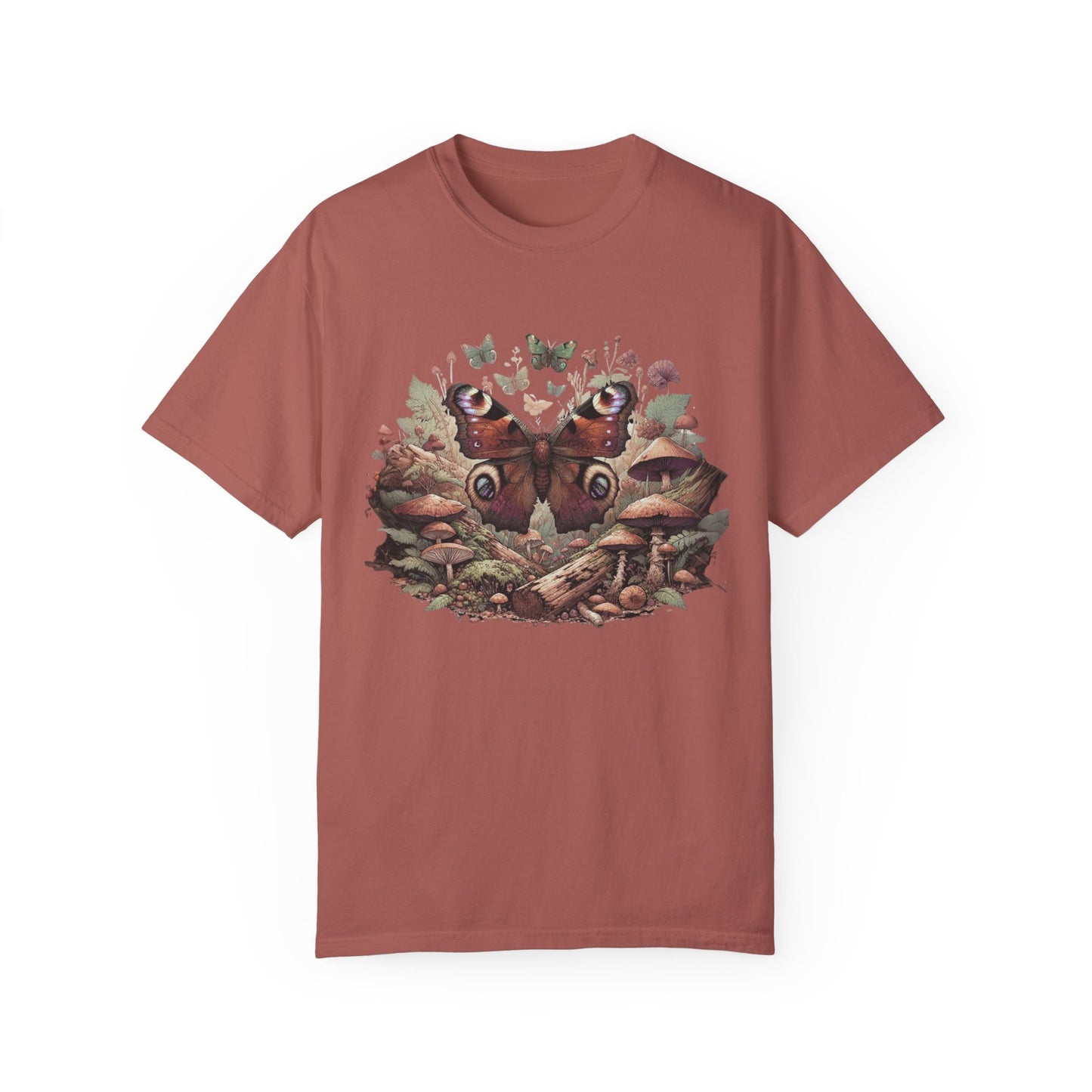 Mystical Goblincore Moth & Mushroom Shirt | Fairycore Whimsigoth Tee | Earth Day Entomology | Animal Kingdom