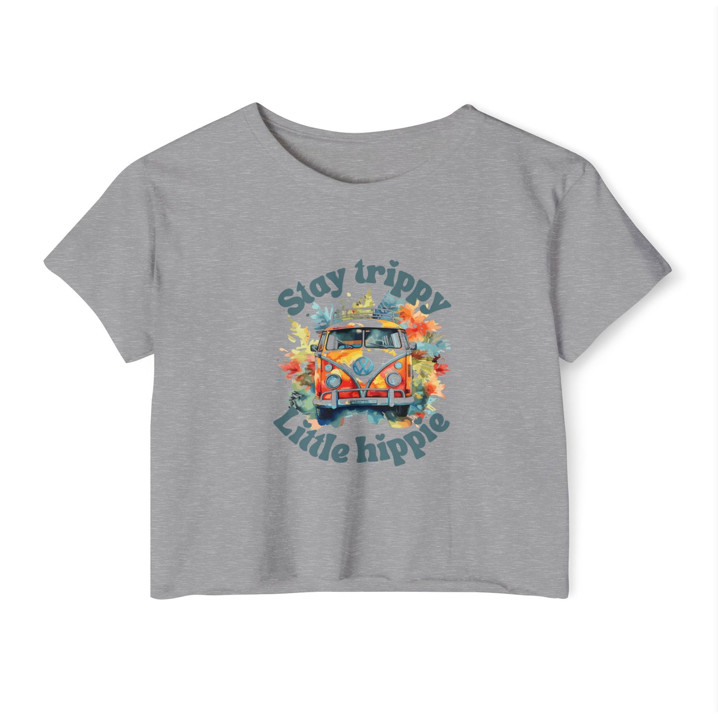Little Hippie Vibes Women's Festival Crop Top