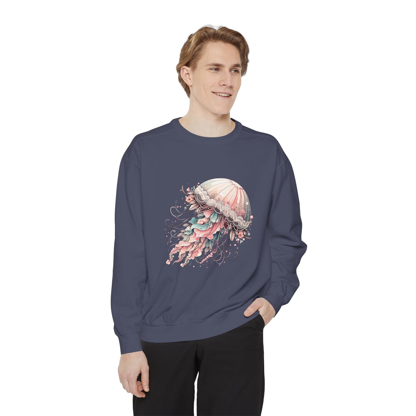 Jellyfish Dreams Sweatshirt Coquette Sweatshirt Trendy Crewneck Aesthetic Sweatshirt Cute Sweatshirt Gift For Her Comfort Colors Sweatshirt