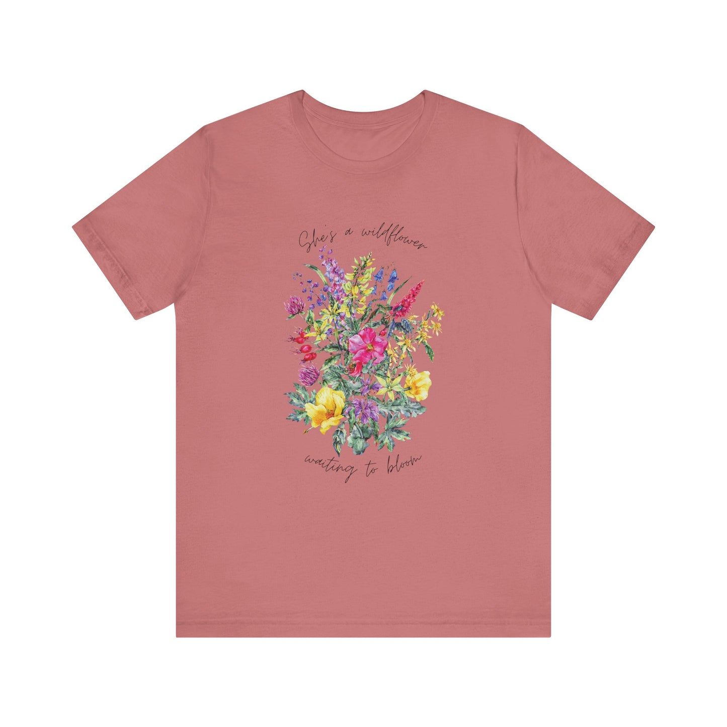 Wildflowers Shirt, Spring flowers shirt, Wildflower Tshirt, Floral Tshirt, Ladies Shirts, Garden Lover Shirt, Nature Lover Shirt