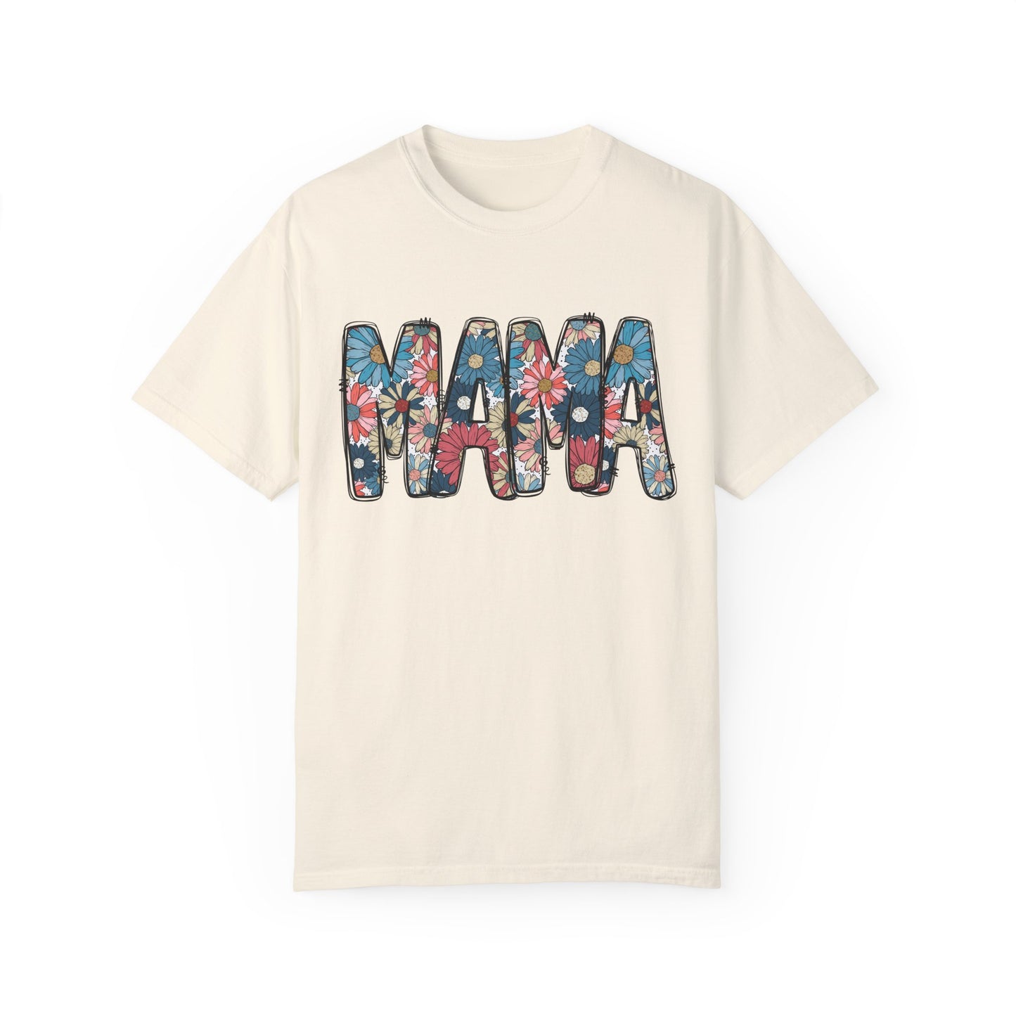 Retro Floral Mama TShirt, Retro Daisy Tee, Mothers day shirt
