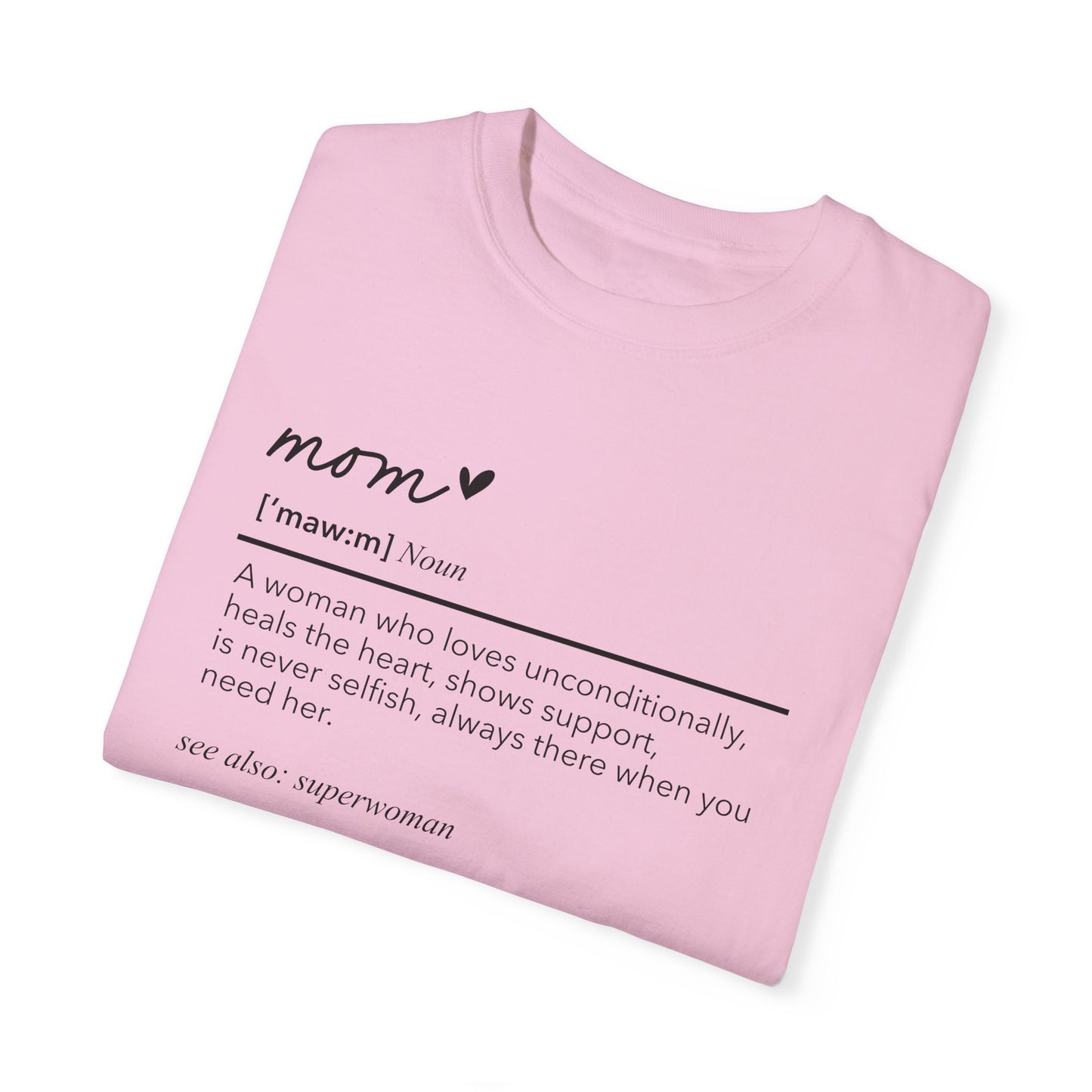Definition of Mom shirt, summertime shirt, trendy tee, sophisticated tee, Mother's Day shirt