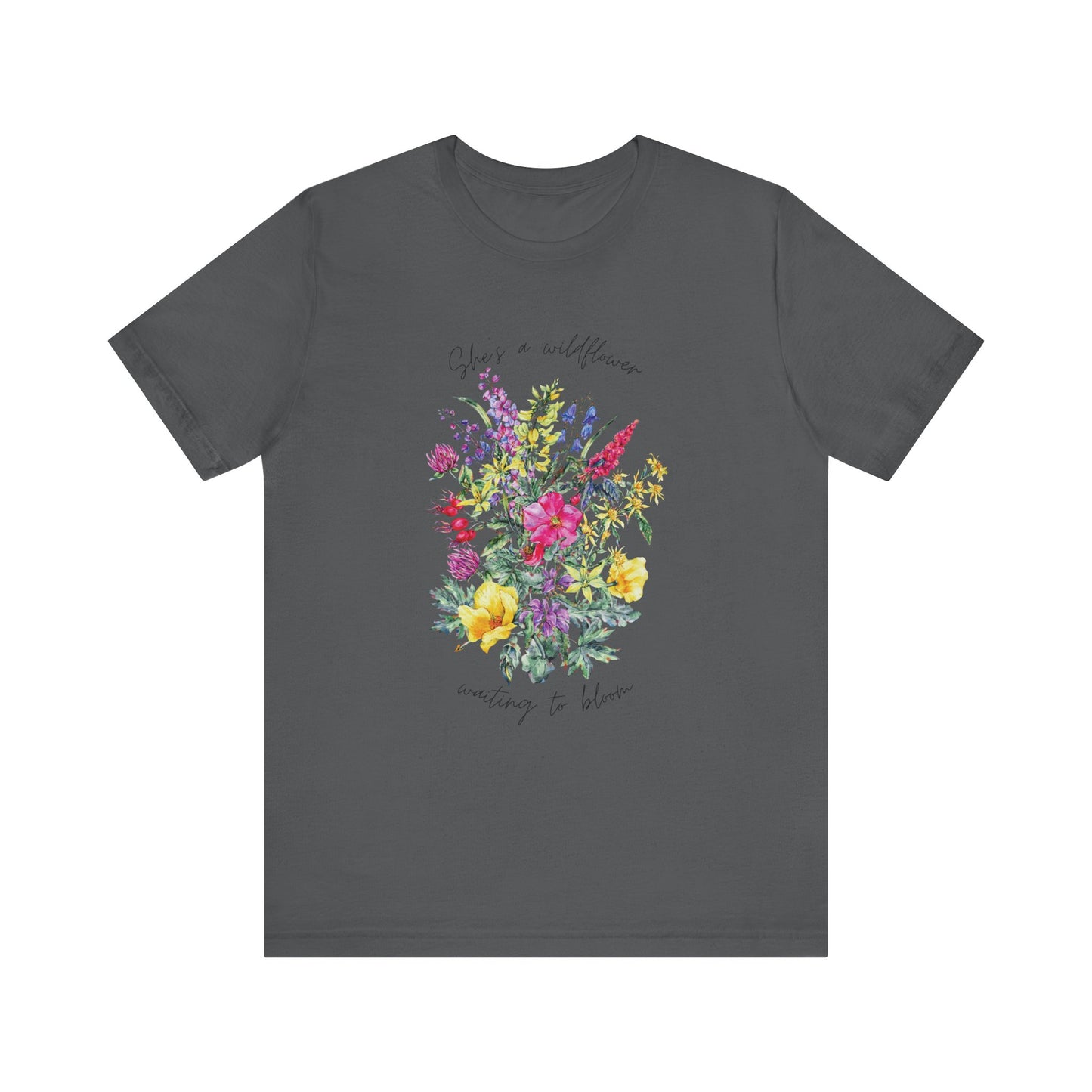 Wildflowers Shirt, Spring flowers shirt, Wildflower Tshirt, Floral Tshirt, Ladies Shirts, Garden Lover Shirt, Nature Lover Shirt