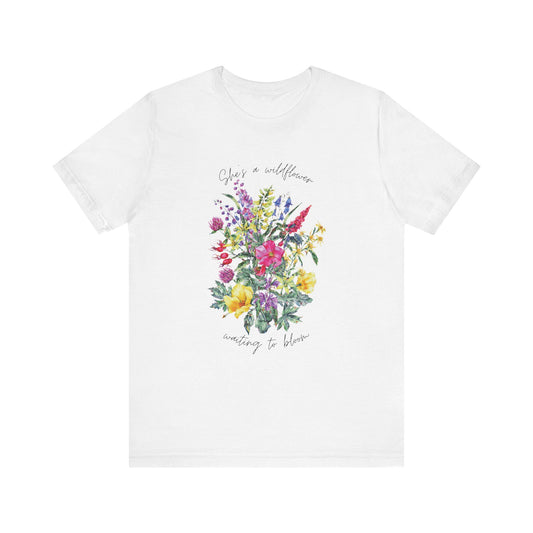 Wildflowers Shirt, Spring flowers shirt, Wildflower Tshirt, Floral Tshirt, Ladies Shirts, Garden Lover Shirt, Nature Lover Shirt