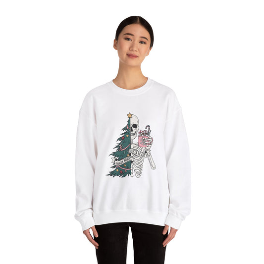 Sorta Merry Sorta Scary Christmas Unisex Heavy Blend™ Crewneck Sweatshirt