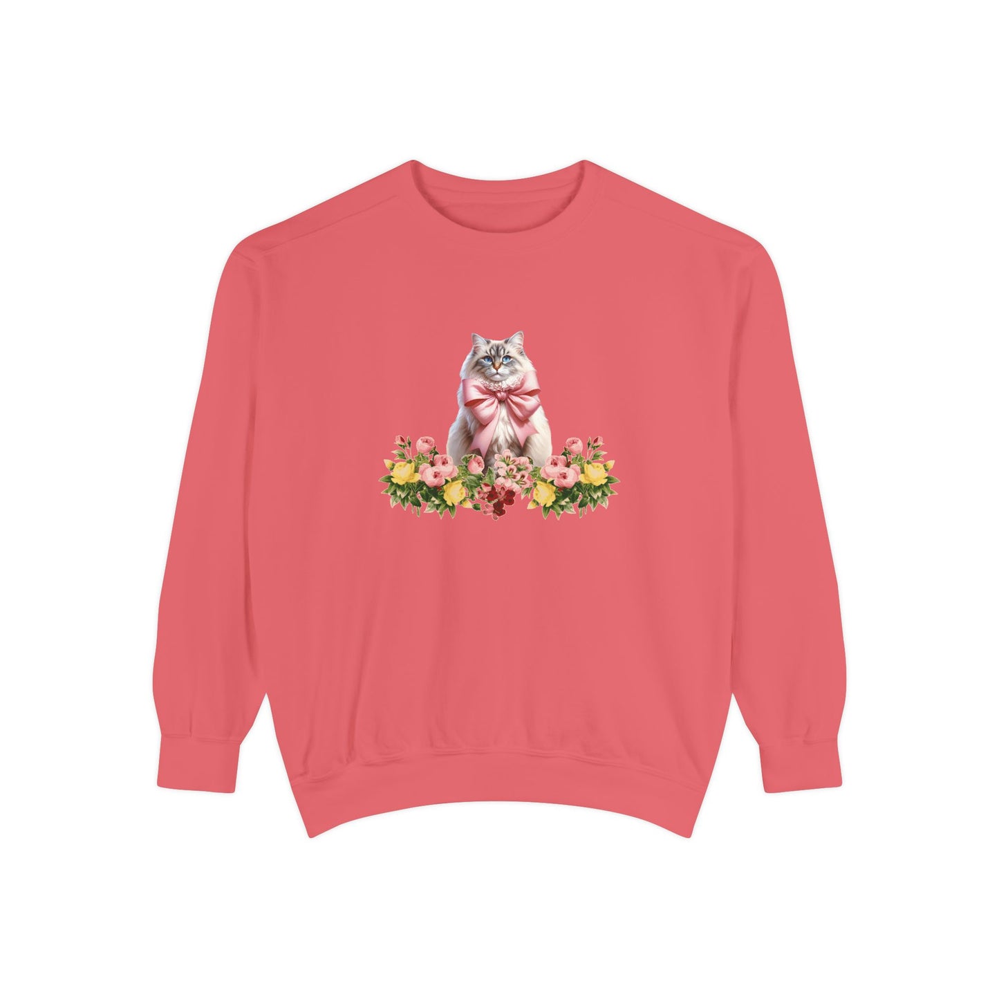 Cat Sweatshirt Coquette Sweatshirt Trendy Crewneck Aesthetic Sweatshirt Cute Sweatshirt Gift For Her Comfort Colors Sweatshirt