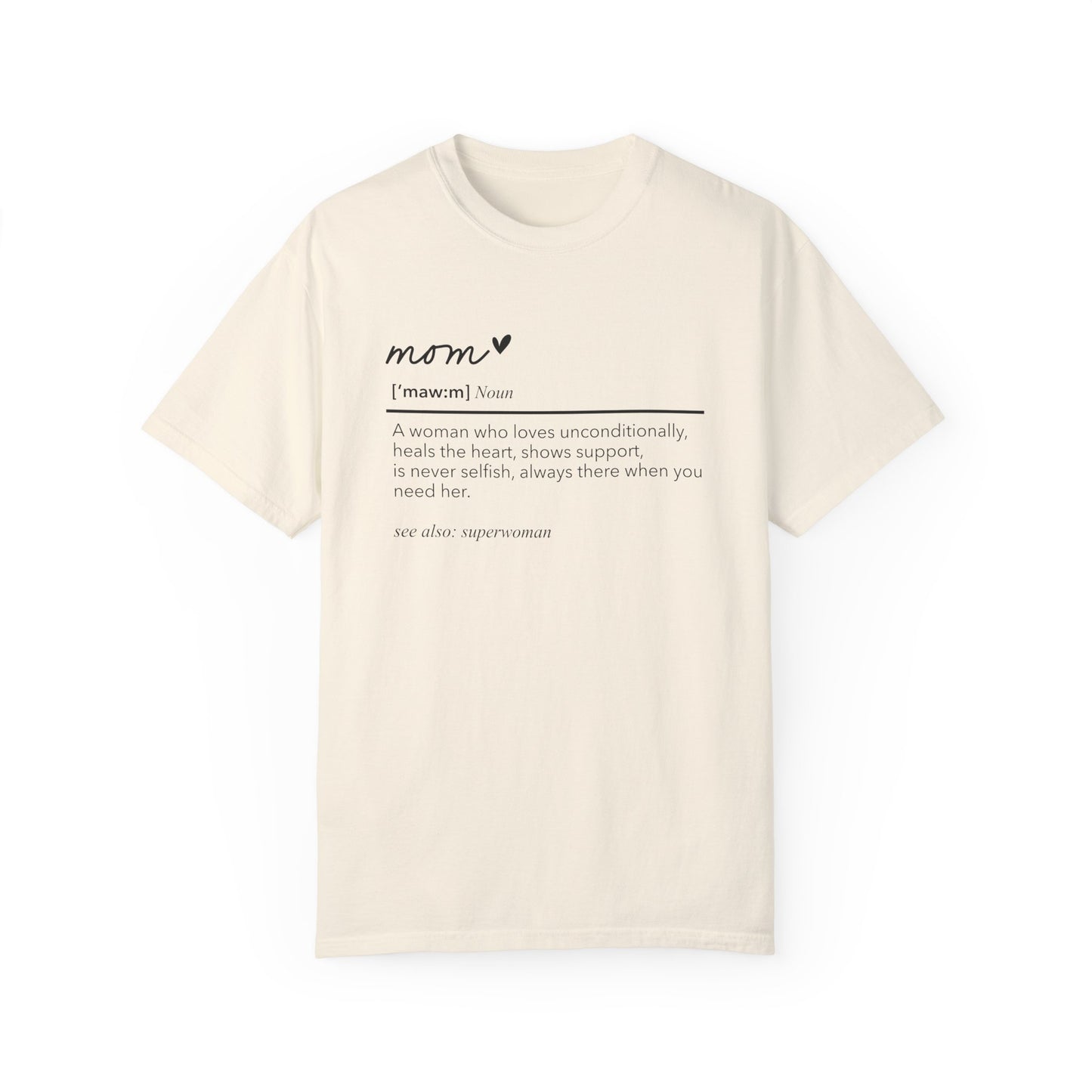 Definition of Mom shirt, summertime shirt, trendy tee, sophisticated tee, Mother's Day shirt