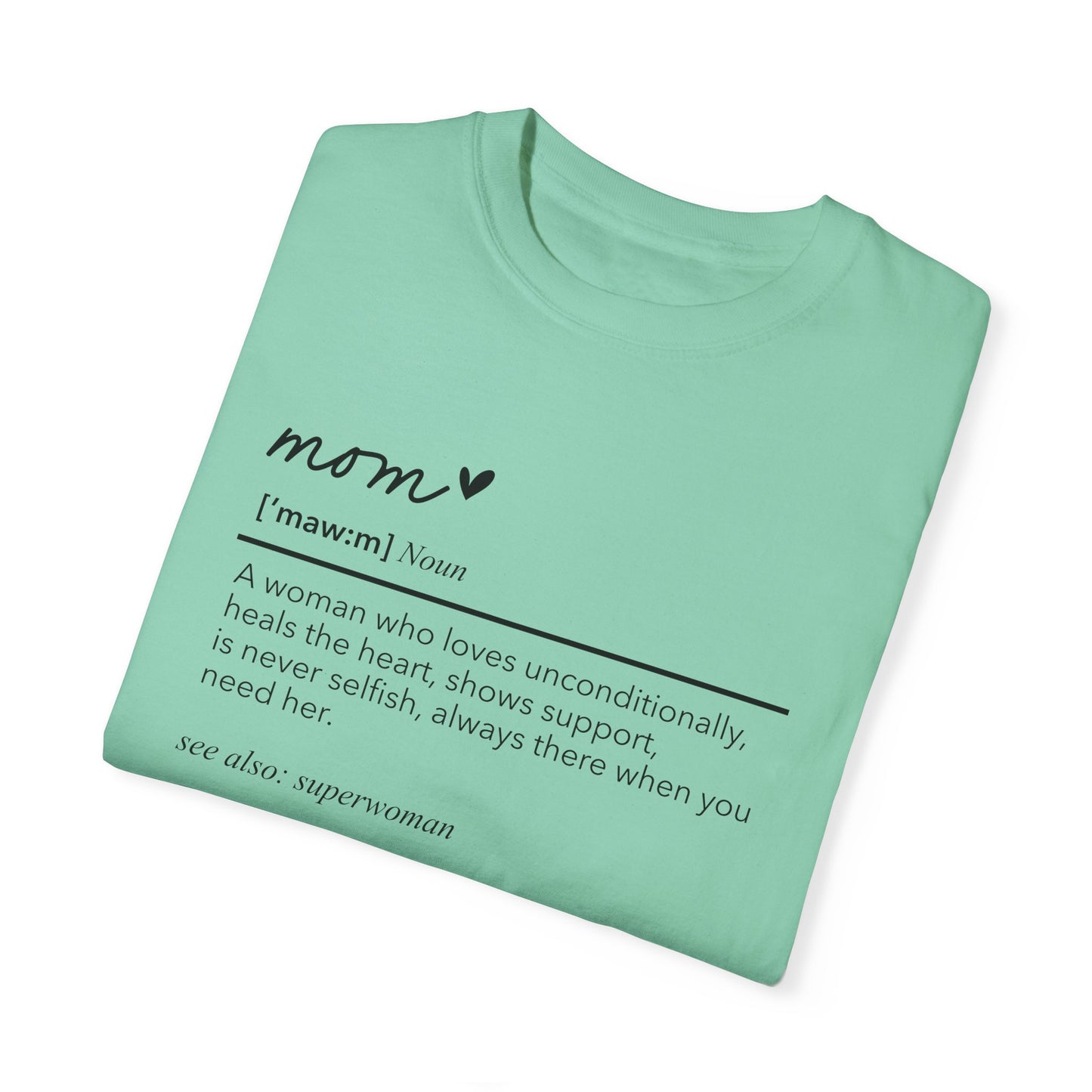 Definition of Mom shirt, summertime shirt, trendy tee, sophisticated tee, Mother's Day shirt
