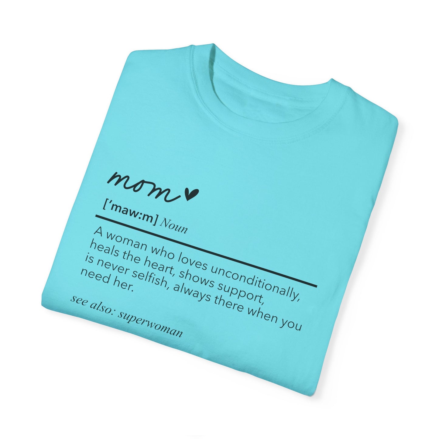 Definition of Mom shirt, summertime shirt, trendy tee, sophisticated tee, Mother's Day shirt