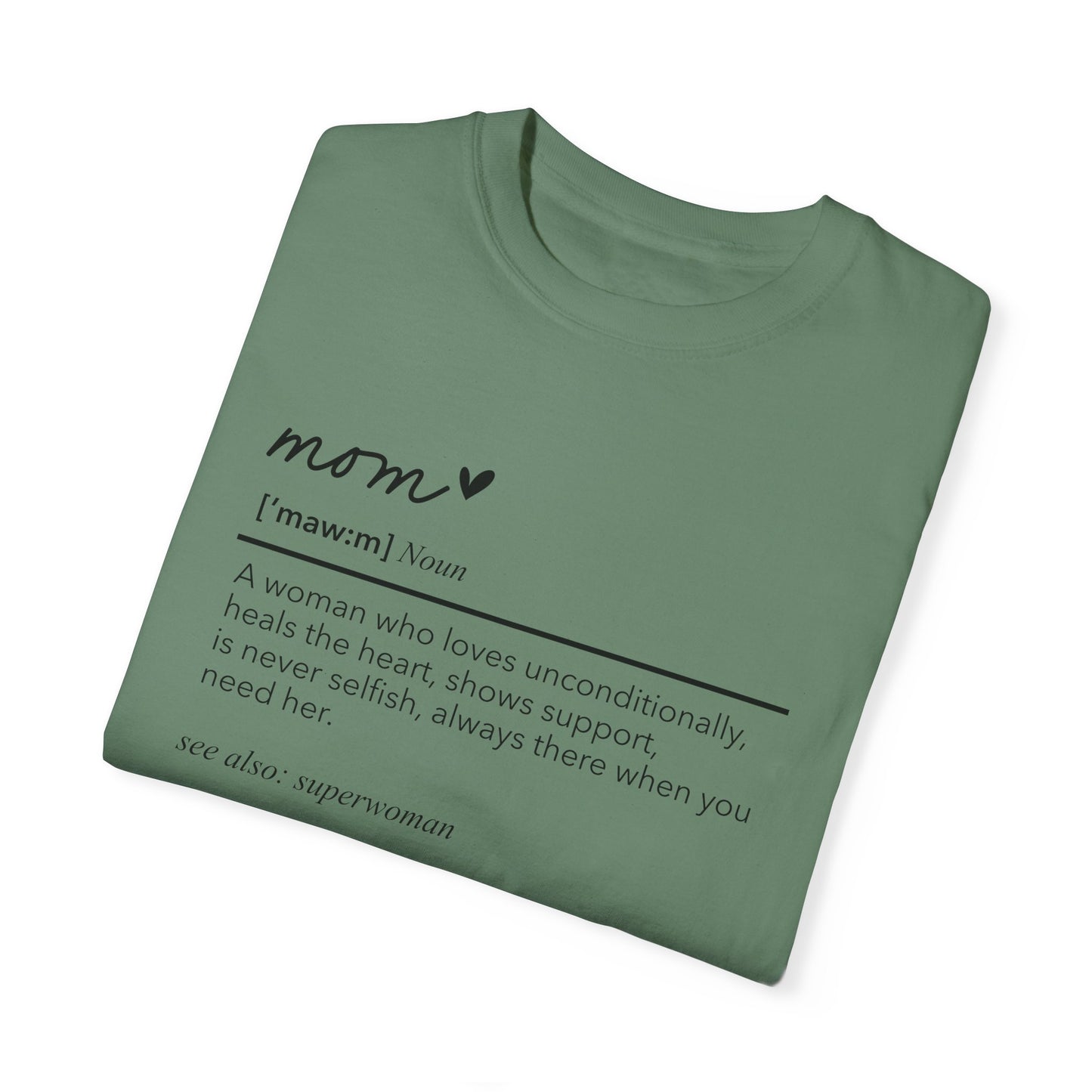 Definition of Mom shirt, summertime shirt, trendy tee, sophisticated tee, Mother's Day shirt