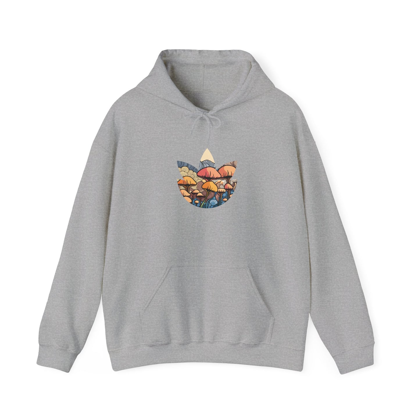 Psychedelic Mushroom Sunset Hoodie Unisex Heavy Blend™ Hooded Sweatshirt