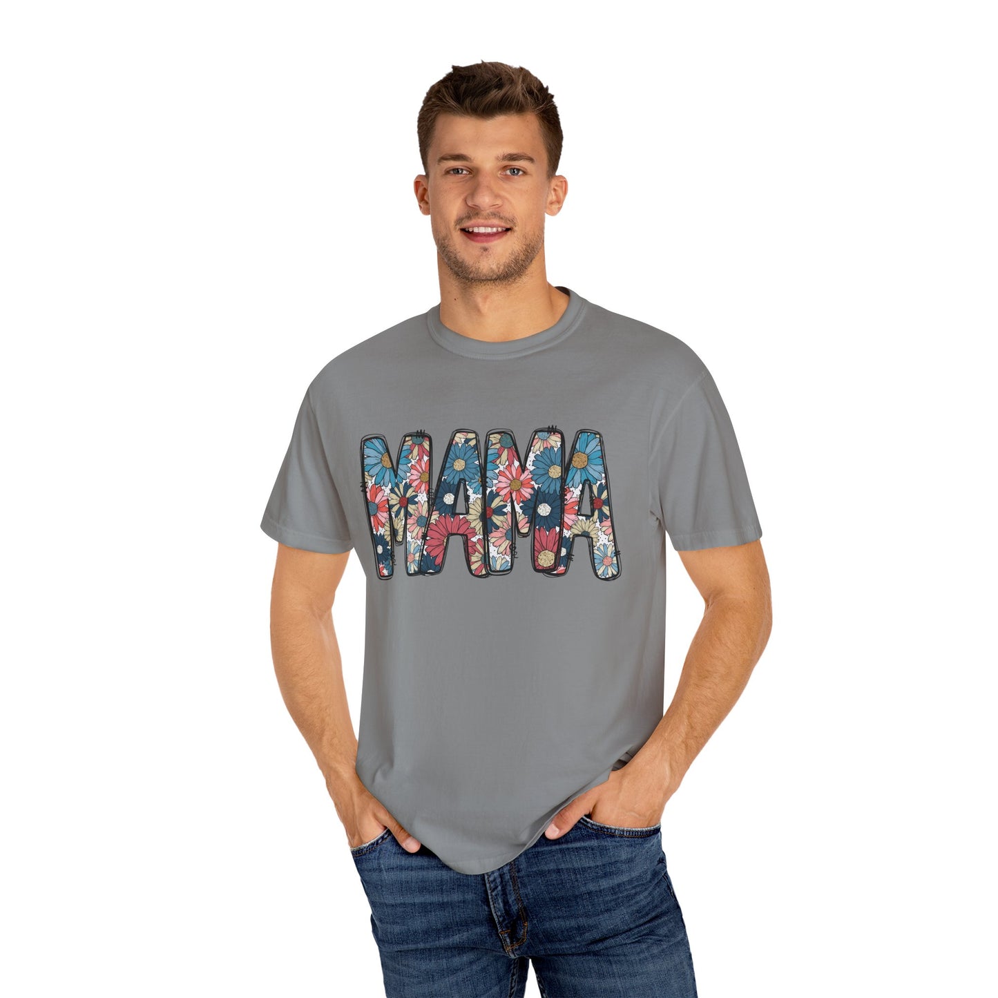 Retro Floral Mama TShirt, Retro Daisy Tee, Mothers day shirt