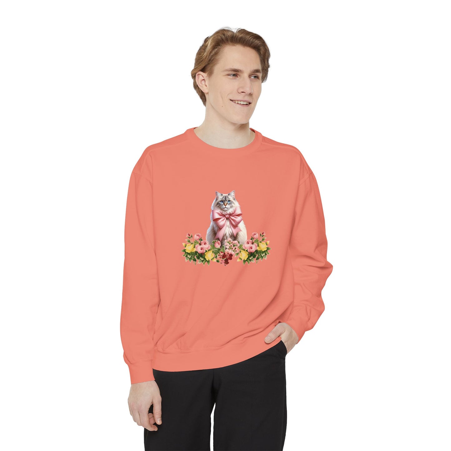 Cat Sweatshirt Coquette Sweatshirt Trendy Crewneck Aesthetic Sweatshirt Cute Sweatshirt Gift For Her Comfort Colors Sweatshirt