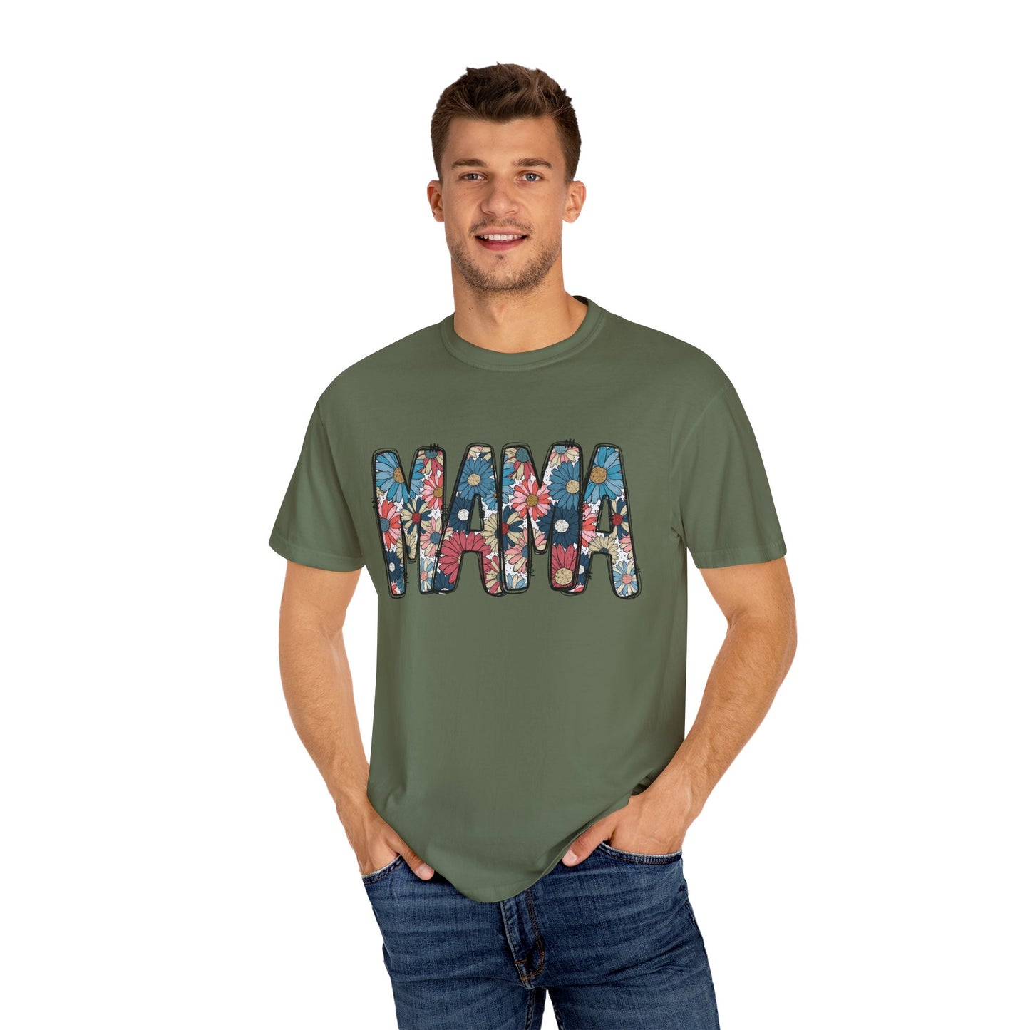 Retro Floral Mama TShirt, Retro Daisy Tee, Mothers day shirt