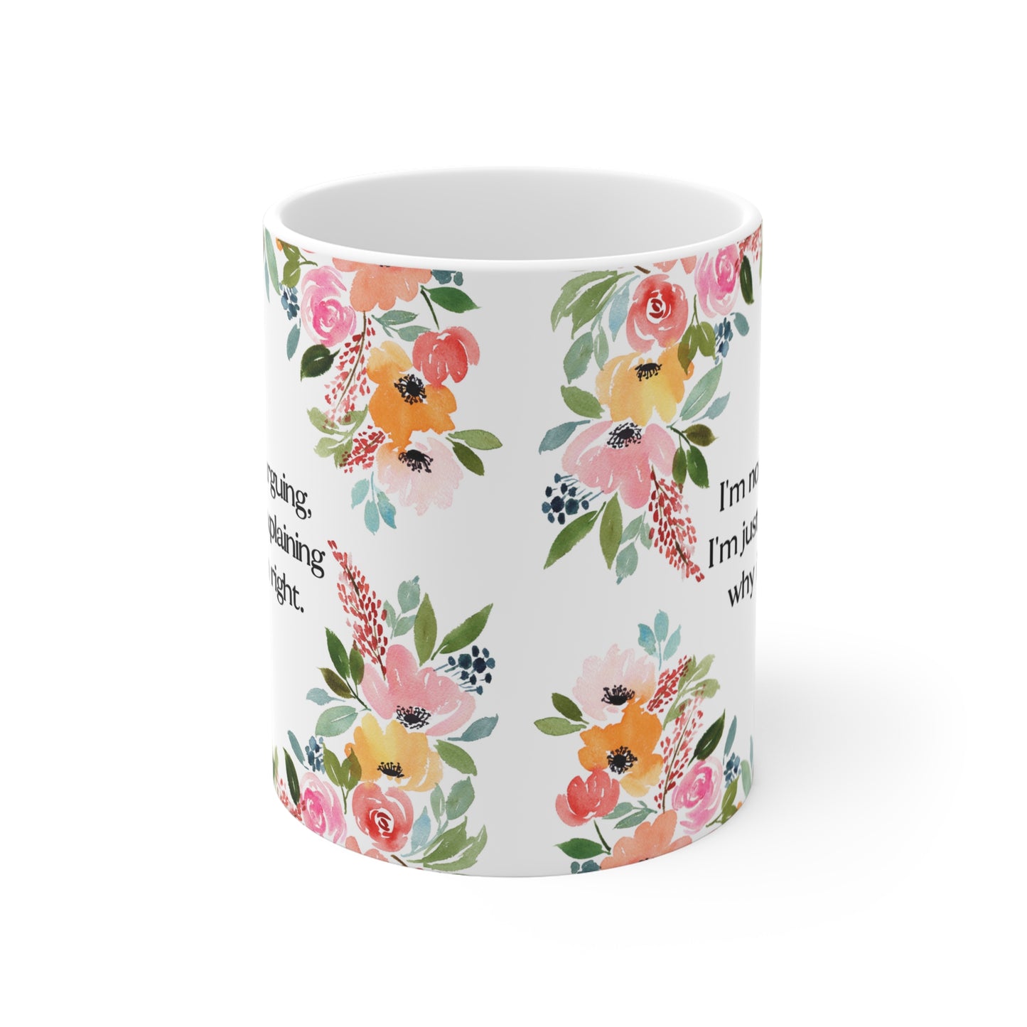 Floral Wisdom Mug 11oz