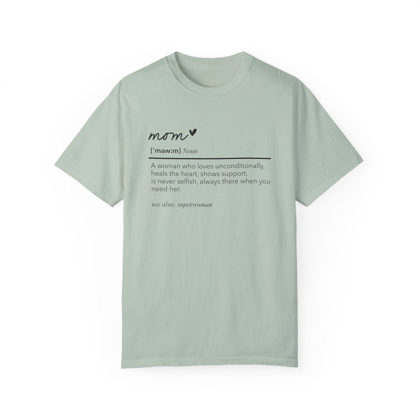 Definition of Mom shirt, summertime shirt, trendy tee, sophisticated tee, Mother's Day shirt