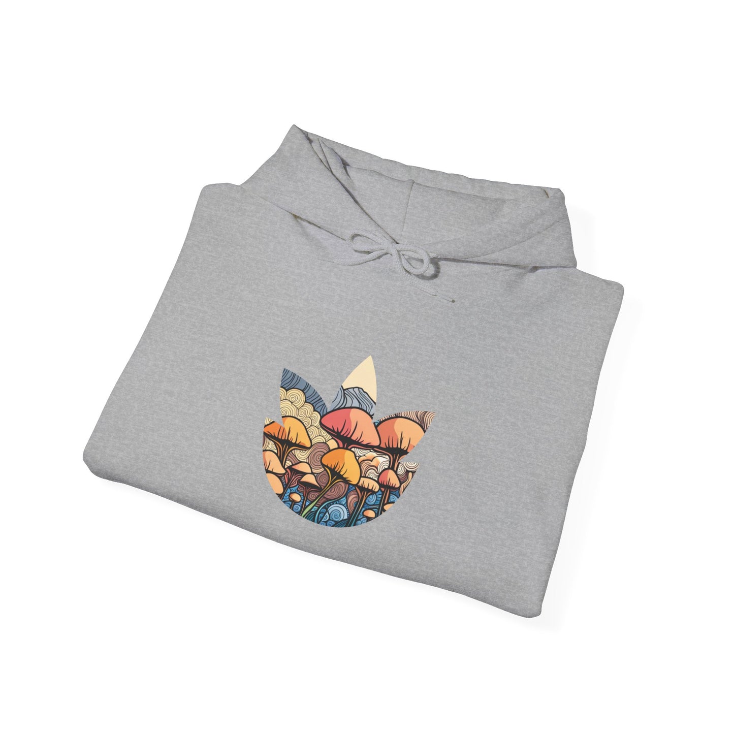 Psychedelic Mushroom Sunset Hoodie Unisex Heavy Blend™ Hooded Sweatshirt