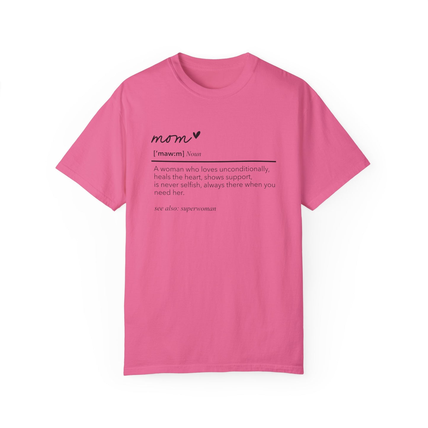 Definition of Mom shirt, summertime shirt, trendy tee, sophisticated tee, Mother's Day shirt