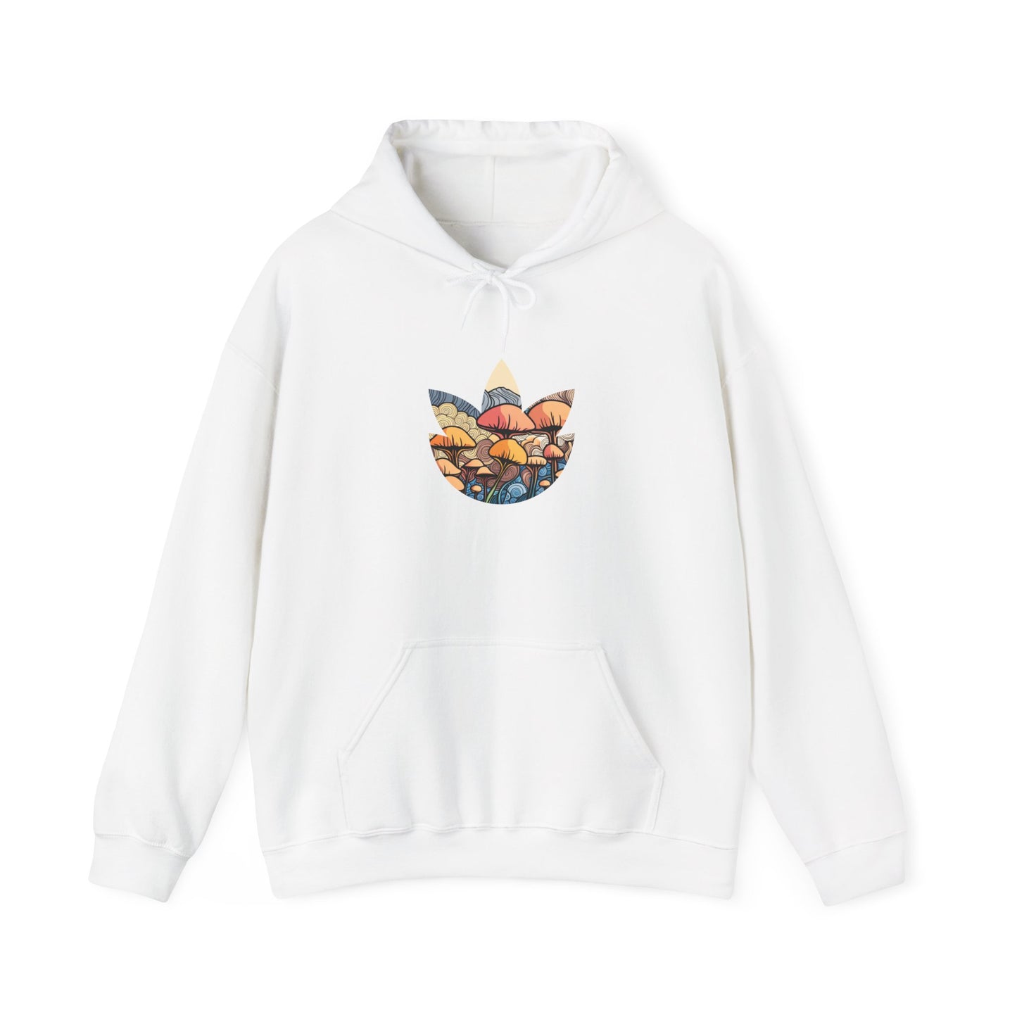 Psychedelic Mushroom Sunset Hoodie Unisex Heavy Blend™ Hooded Sweatshirt