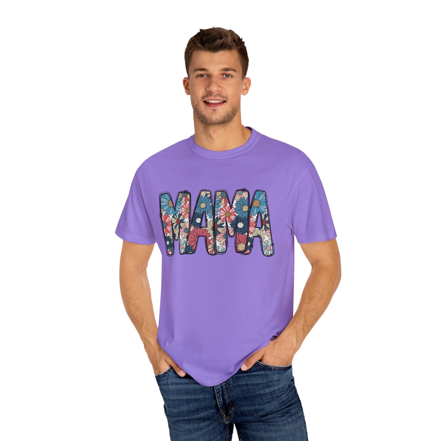 Retro Floral Mama TShirt, Retro Daisy Tee, Mothers day shirt