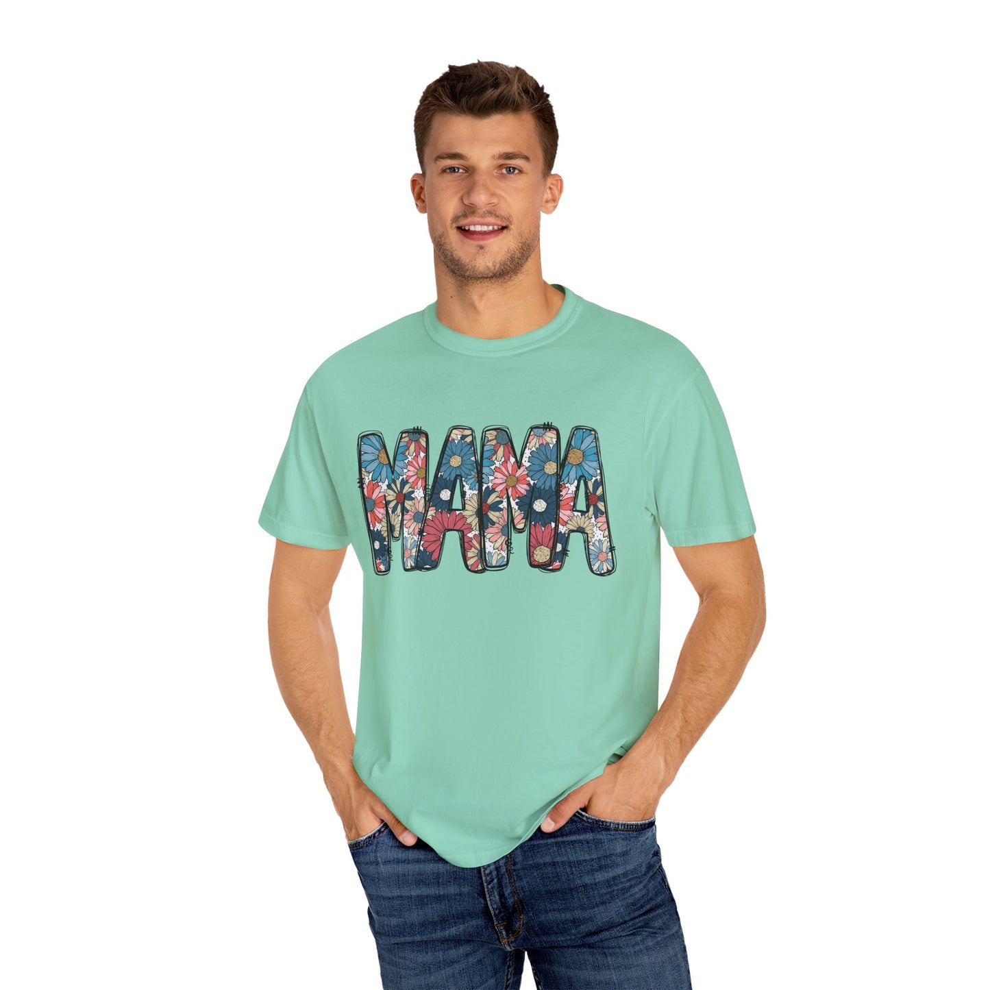 Retro Floral Mama TShirt, Retro Daisy Tee, Mothers day shirt