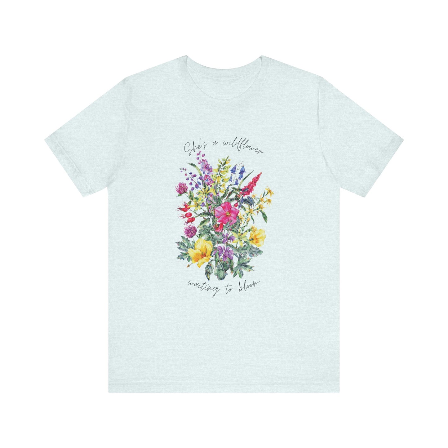 Wildflowers Shirt, Spring flowers shirt, Wildflower Tshirt, Floral Tshirt, Ladies Shirts, Garden Lover Shirt, Nature Lover Shirt