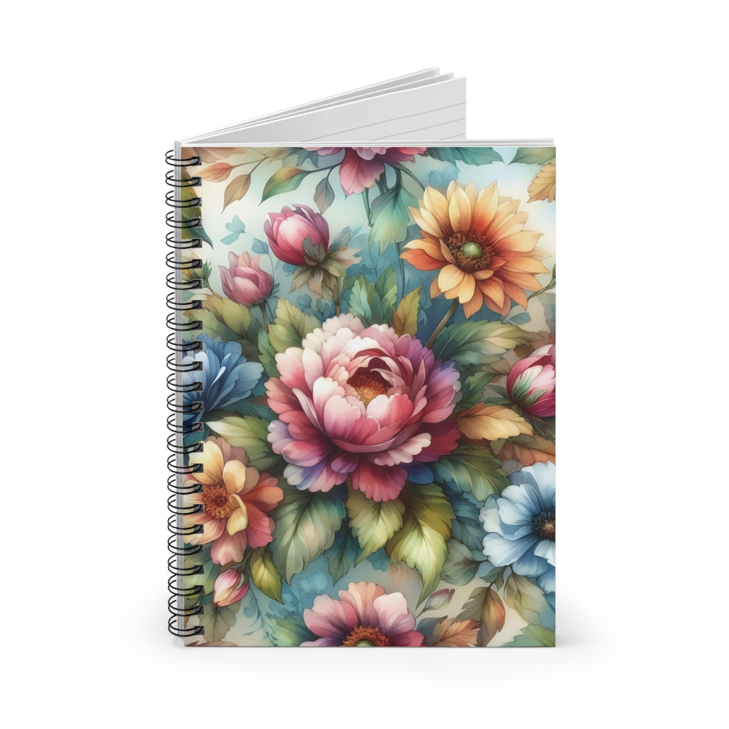 Coquette Floral Spiral Notebook - Ruled Line