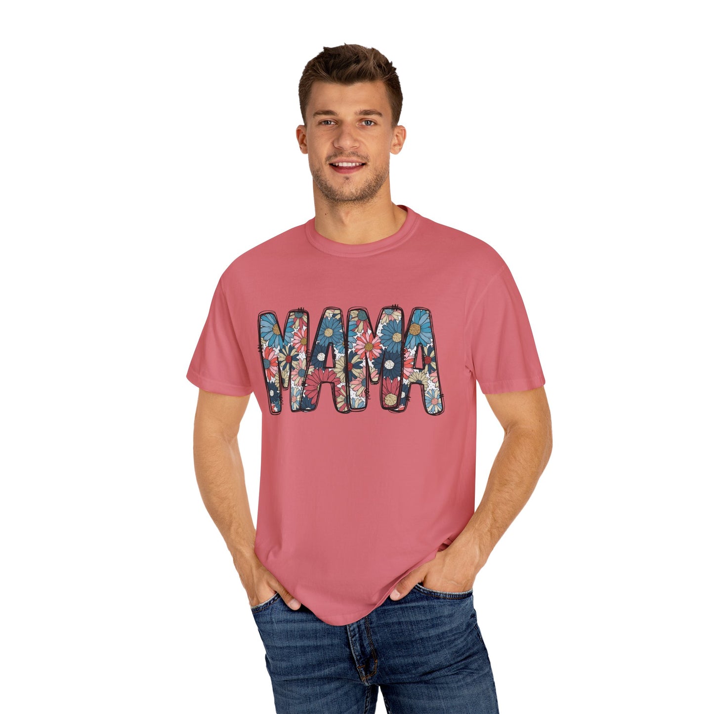 Retro Floral Mama TShirt, Retro Daisy Tee, Mothers day shirt