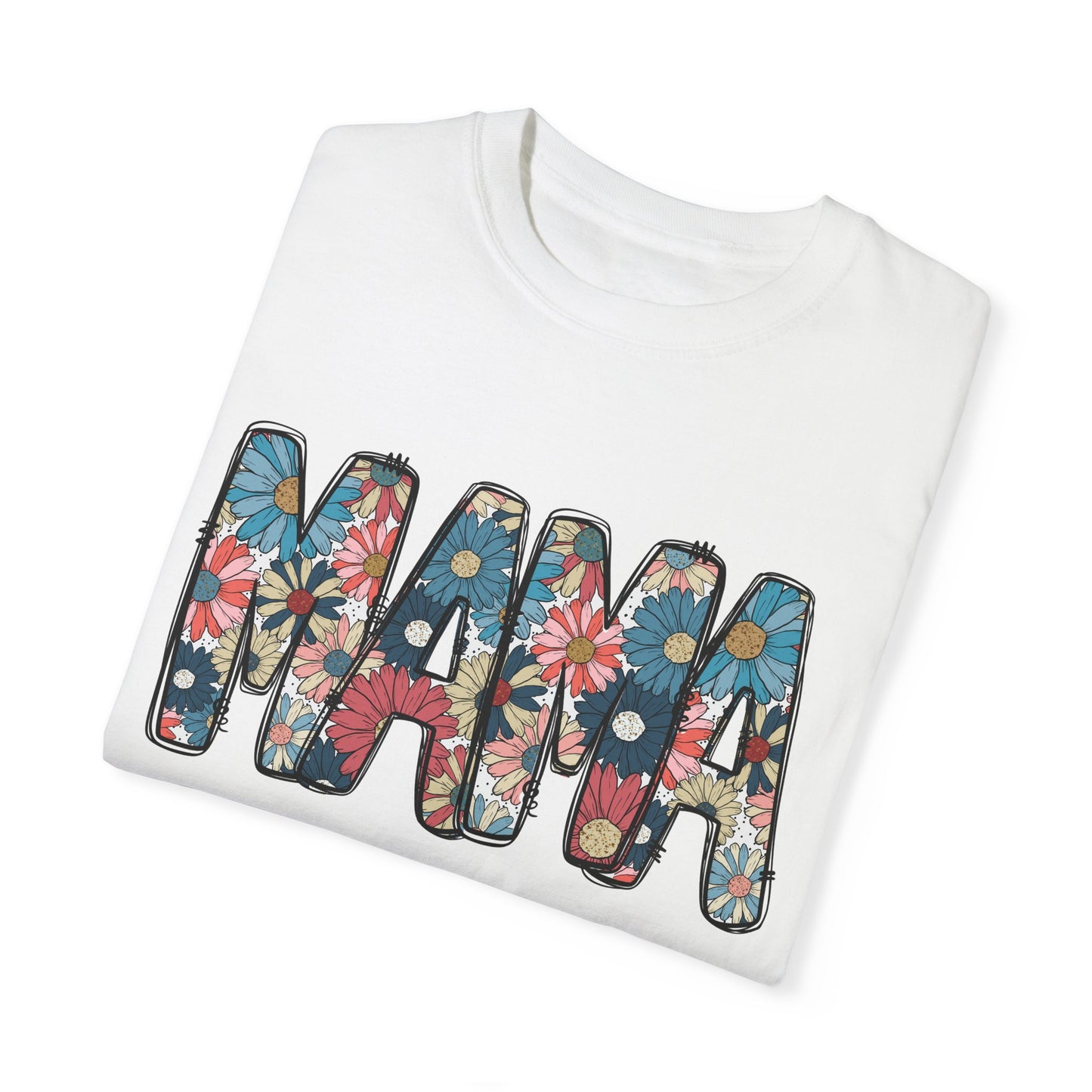Retro Floral Mama TShirt, Retro Daisy Tee, Mothers day shirt