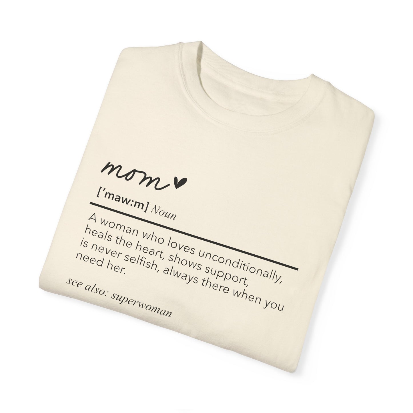 Definition of Mom shirt, summertime shirt, trendy tee, sophisticated tee, Mother's Day shirt