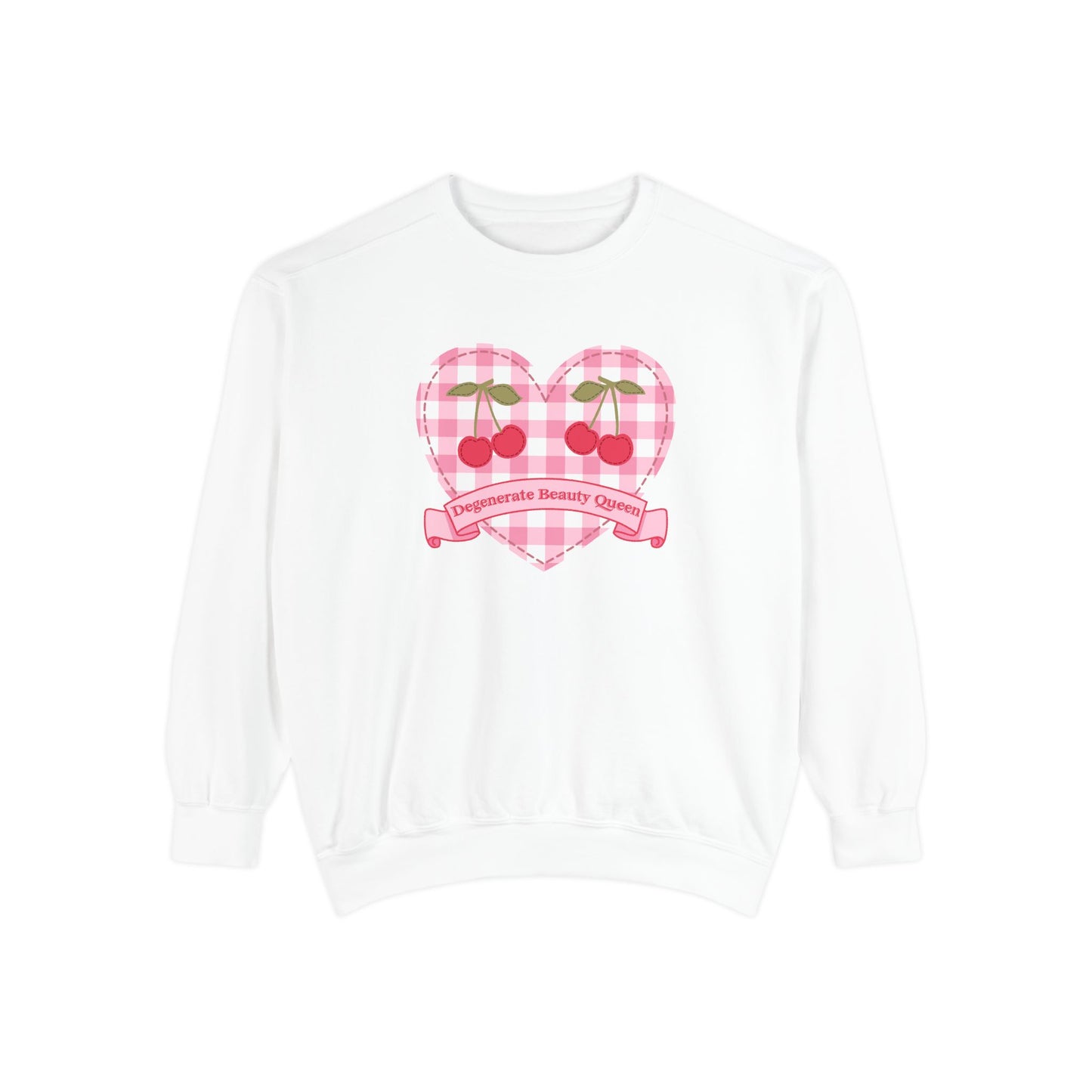 Degenerate Beauty Queen Sweatshirt, Coquette Sweatshirt, Aesthetic Sweatshirt, Cute Sweatshirt, Gift For Her. Comfort Colors Sweatshirt