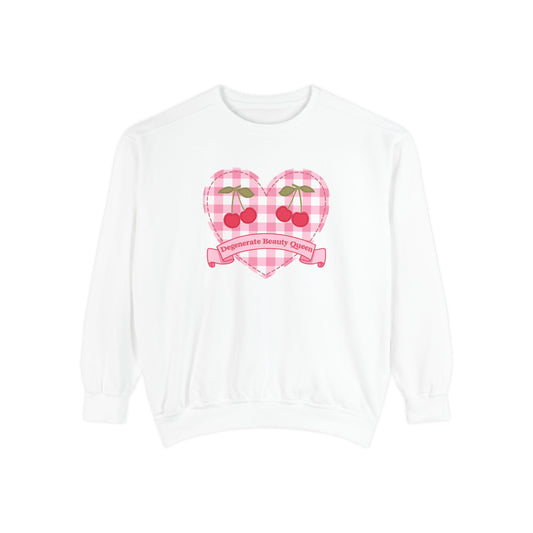 Degenerate Beauty Queen Sweatshirt, Coquette Sweatshirt, Aesthetic Sweatshirt, Cute Sweatshirt, Gift For Her. Comfort Colors Sweatshirt