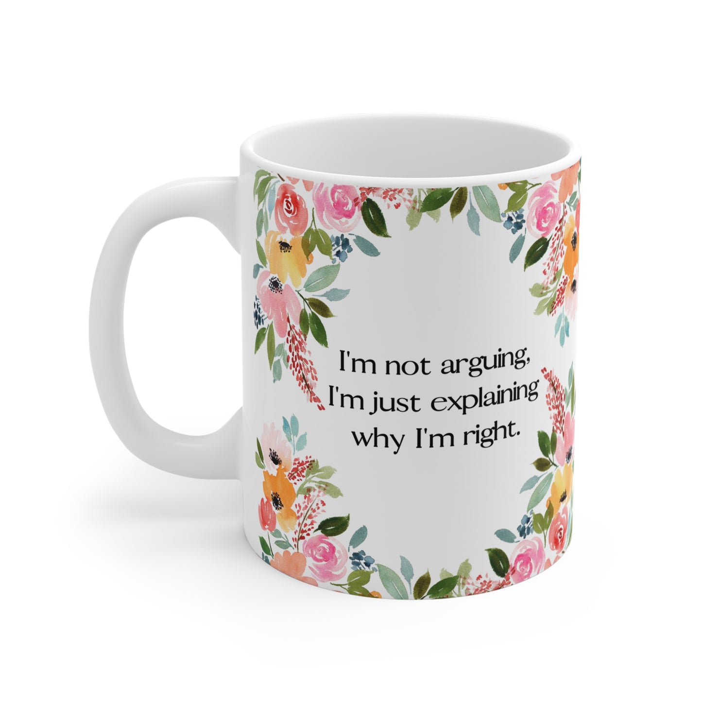 Floral Wisdom Mug 11oz