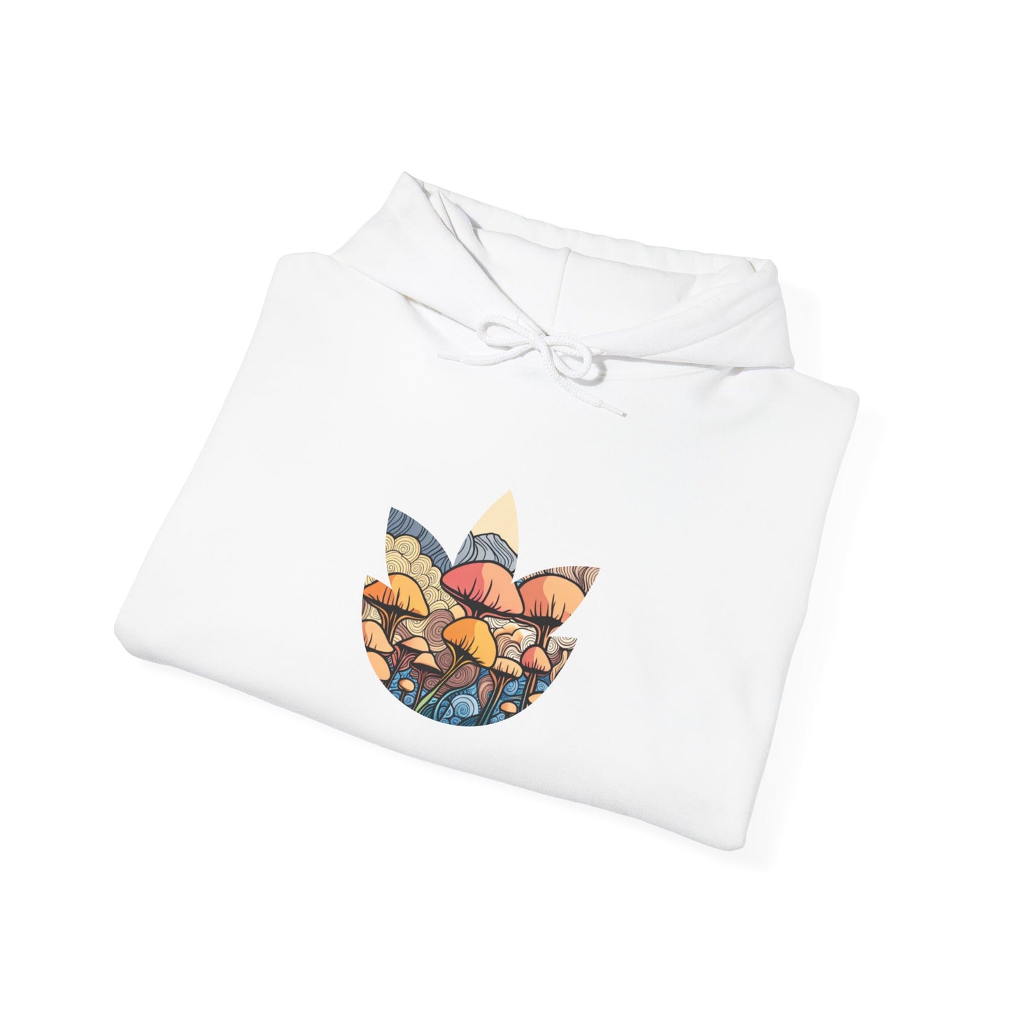 Psychedelic Mushroom Sunset Hoodie Unisex Heavy Blend™ Hooded Sweatshirt