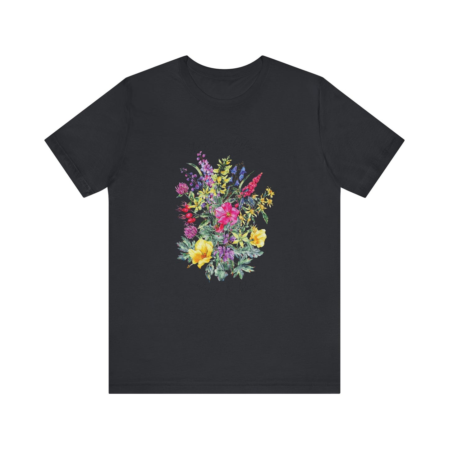 Wildflowers Shirt, Spring flowers shirt, Wildflower Tshirt, Floral Tshirt, Ladies Shirts, Garden Lover Shirt, Nature Lover Shirt