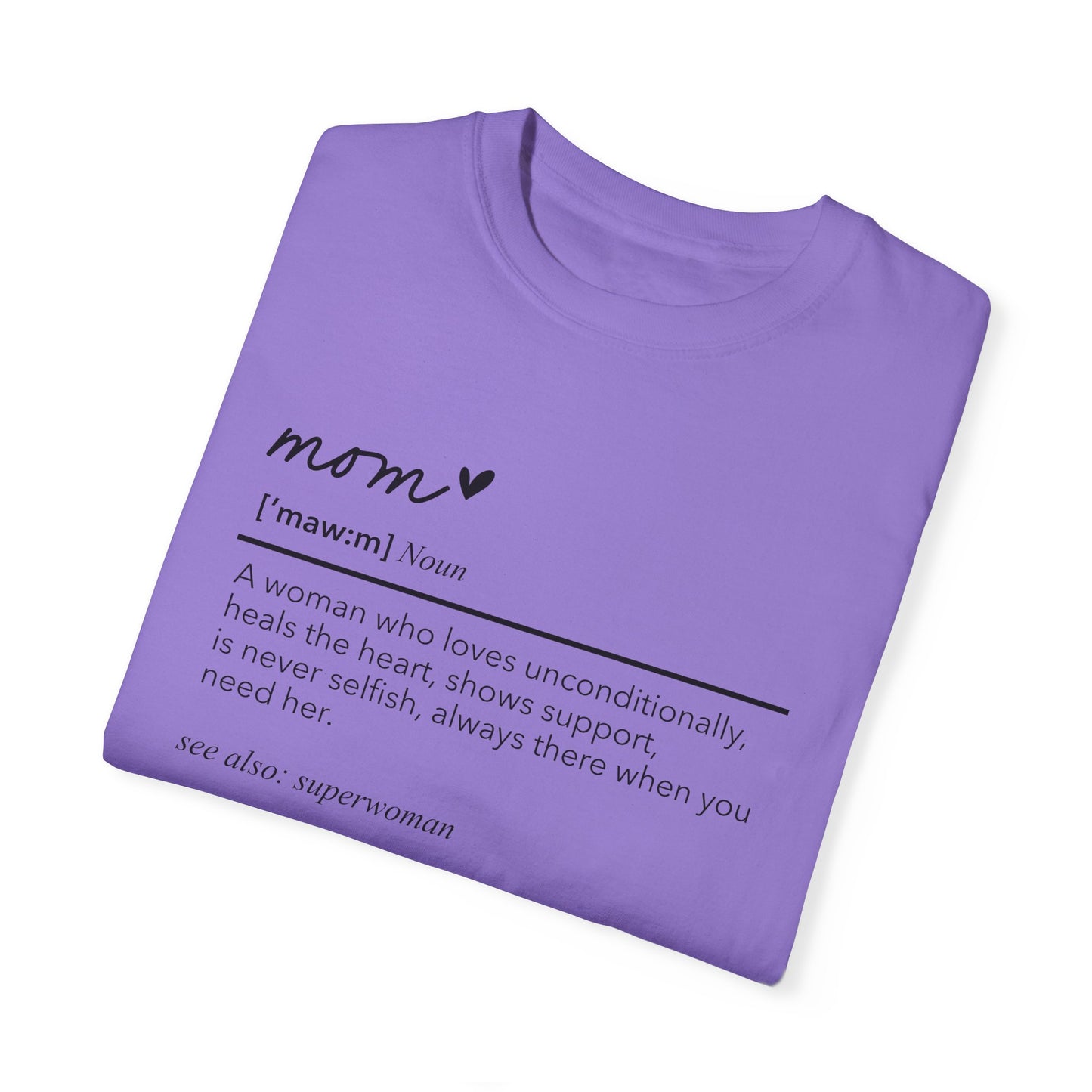 Definition of Mom shirt, summertime shirt, trendy tee, sophisticated tee, Mother's Day shirt