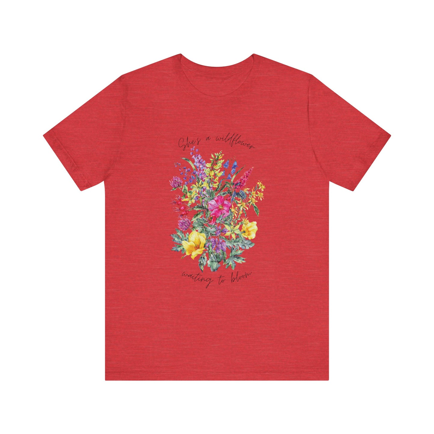 Wildflowers Shirt, Spring flowers shirt, Wildflower Tshirt, Floral Tshirt, Ladies Shirts, Garden Lover Shirt, Nature Lover Shirt