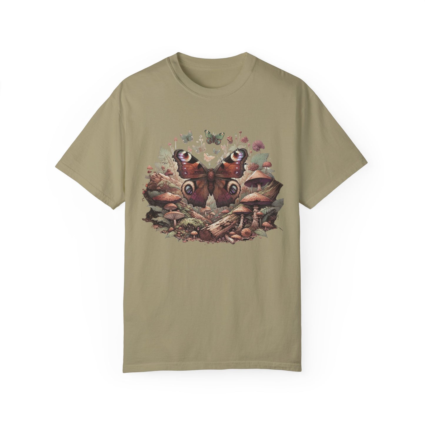 Mystical Goblincore Moth & Mushroom Shirt | Fairycore Whimsigoth Tee | Earth Day Entomology | Animal Kingdom