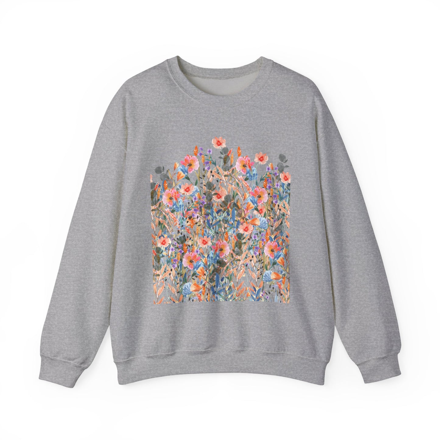 Pastel Wild Flowers Unisex Heavy Blend™ Crewneck Sweatshirt