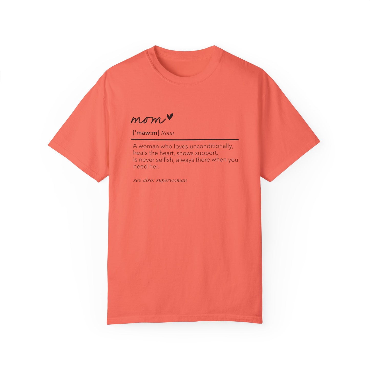 Definition of Mom shirt, summertime shirt, trendy tee, sophisticated tee, Mother's Day shirt
