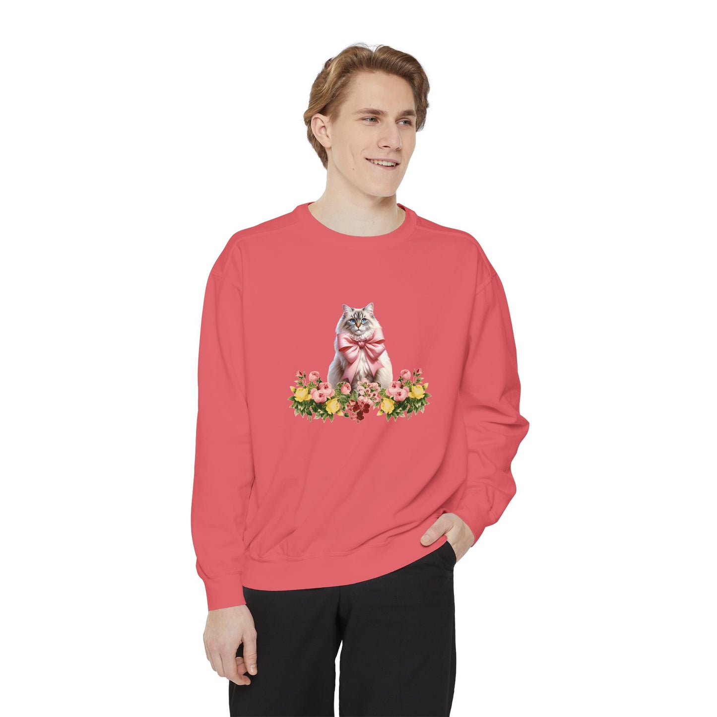 Cat Sweatshirt Coquette Sweatshirt Trendy Crewneck Aesthetic Sweatshirt Cute Sweatshirt Gift For Her Comfort Colors Sweatshirt